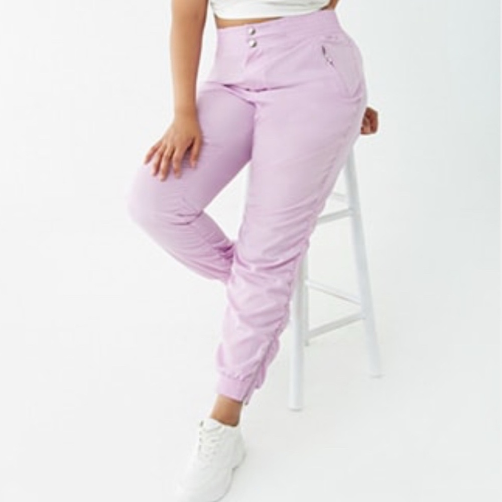 Plus Size Ruched Wind Pants